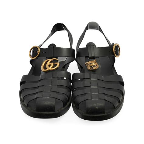 gucci buckle strap sandals